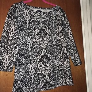 Basic Editions Brocade Top